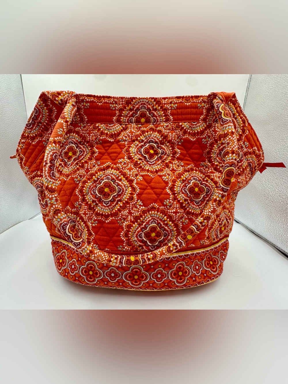 Vera Bradley Angle Tote Bag in Retired Paprika